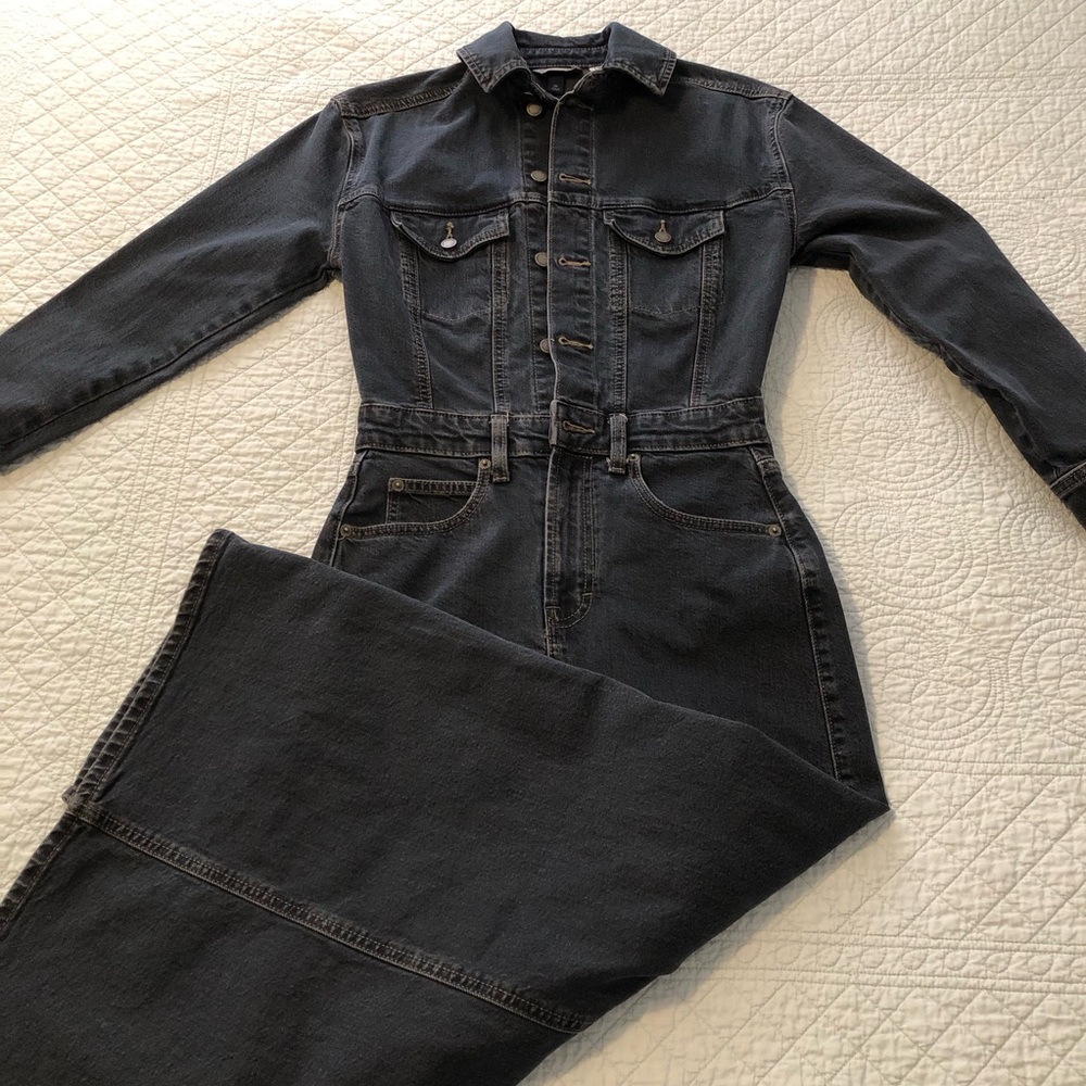 Denim pencil dress. Size 00.